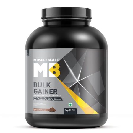 MuscleBlaze Bulk Gainer Mass Gainer with Creatine 3kg • Chocolate