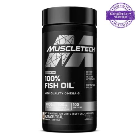 MUSCLETECH™ PLATINUM OMEGA FISH OIL 100 SOFT GEL