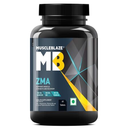 MuscleBlaze ZMA with 100% RDA of Zinc, Magnesium & Vitamin B6 60 tablet(s) • Unflavoured